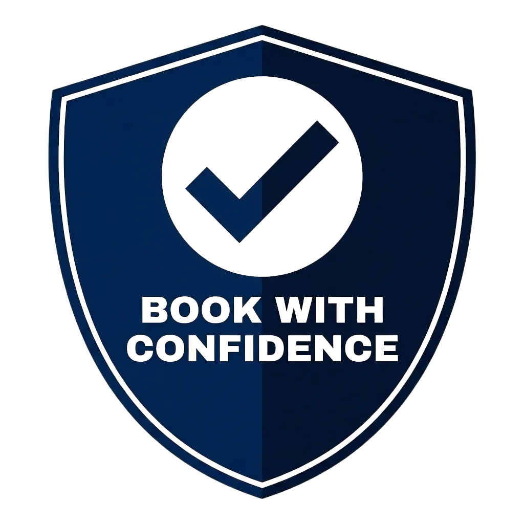 Book with Confidence guarantee